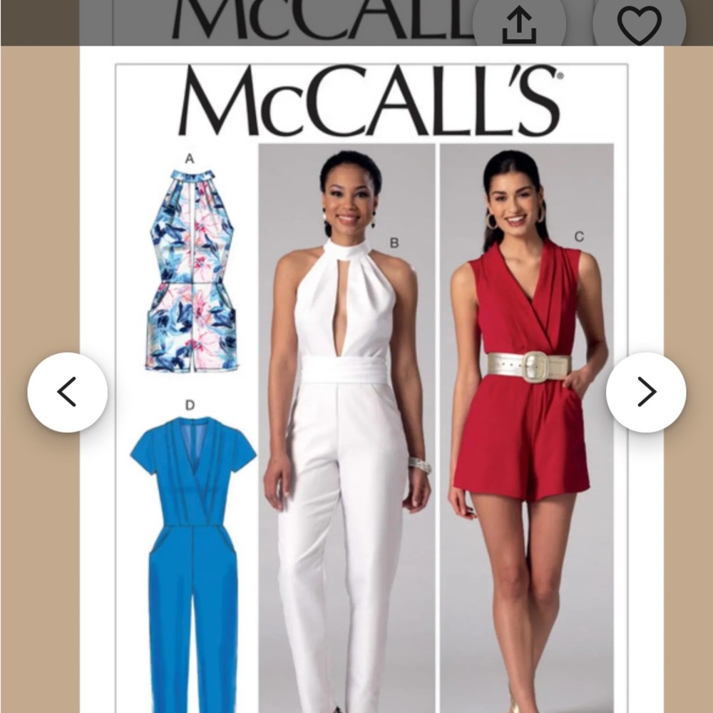M7366 Women's Jumpsuit Sewing Pattern